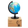 Exerz 8" World Globe - Political Map Educational Globe - Self Assembled School Globe - Spinning Globe