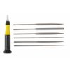 General Tools 707476 6-piece Swiss Pattern Chromium Alloy Steel Needle File Set