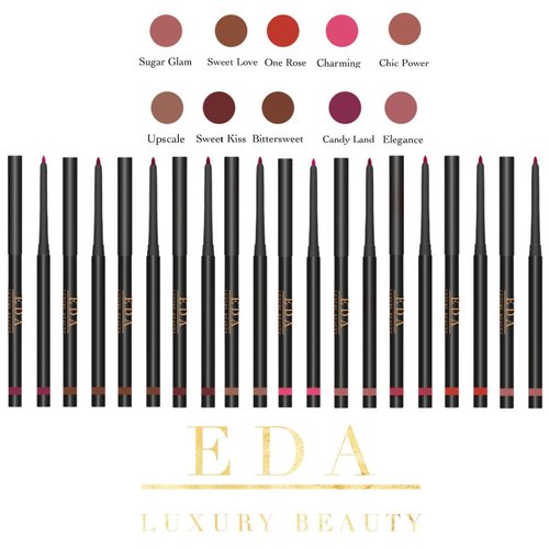 EDA LUXURY BEAUTY Retractable Lip Liner, Creamy Smooth Application, Longwear Rich Lip Colors, Mechanical Lip Liner Pencil (Bittersweet, Full)