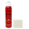 Bath & Body Works Winter Candy Apple - Shimmer Fizz Body Lotion with a Natural Oats Sample Soap.