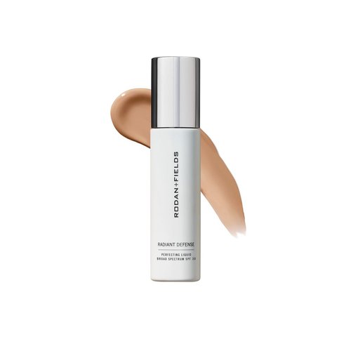 Rodan and Fields Radiant Defense Perfecting Liquid SPF 30 - Beige| 50 mL | 4-in-1 Makeup & Skin Care Beauty Solution | Sunscreen | Face Moisturizer | Light Skincare Foundation | Sunscreen for Face
