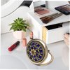 Tinksky Folding Pocket Mirror Round Compact Mirror Double-sided Makeup Mirror (Random Style)
