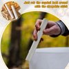 3 Pieces Crystal Singing Bowl Mallet Set, Include Thick Suede Striker Solid and Hollow Sound Bowl Stick, Crystal Singing Bowl Rubber Mallet with Wood Handle for Playing Singing Bowl
