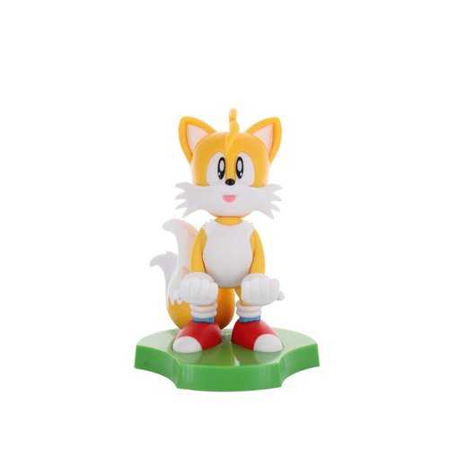 Exquisite Gaming: Holdems: SEGA - Tails - Earbud & Phone Holder, Cable Guys Stand, Mini Collectibles with a Twist, Classic Sonic, Licensed Figure