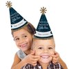 Twinkle Twinkle Little Star - Cone Happy Birthday Party Hats for Kids and Adults - Set of 8 (Standard Size)