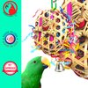 Bonka Bird Toys 2327 Star Basket Small Medium Bird Toy Natural Bamboo Vine Stars Shred Paper Basket Chew Forage Cockatiels Parakeets Conures and Other Similar Birds