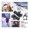 HANDLANDY Waterproof Insulated Work Gloves, 3M Thinsulate Thermal Winter Gloves for Men Women Touch Screen, Warm Ski Snowboard Cold Weather Gloves (Medium, Blue)