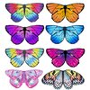 D.Q.Z Girls Fairy-Butterfly-Wings Costumes Bulk for Toddler Kids-Dress Up, 9 Pack Butterfly Gifts Toys for Party Favors (Butterfly Wings)