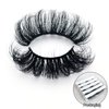 Lashes Eyelashes Long False Faux Mink Look Like Lash Extensions D Curl Wholesale Dramatic 3D 25mm-30mm Wispy Fluffy Strips Fake Eyelash Bulk Amazing For Women (5 Pairs 30mm set2)