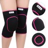 Bezioner Knee Pads Volleyball,Thick Sponge Anti-Slip,Dance Knee Pads for Women Yoga Basketball Football Youth Girls Black and Pink L
