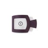 TELETIES - Small Flat Square Hair Clip - Fall Collection - Hair Claw Clips for Women - Strong Grip, Bendable Teeth, Curved Design - For All Hair Types and Textures - Burgundy Bliss