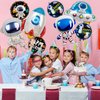 Space Balloons - 33 Inch Astronaut Foil Balloons, Mylar Airship Planet Rocket Galaxy Balloons, Outer Space Theme Birthday Decorations - Pack of 8