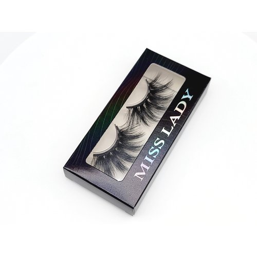 MISSLADY 6-Magnet 25mm 3D Real Mink Magnetic Eyelashes Mink Dramatic Long Wispy Fluffy Magnetic Lashes Mink (M3D-511, 25mm, 1 Pair without Eyeliner)