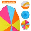 Nvatorfox 6ft Play Parachute, Parachute with Handles Rainbow Parachute Toy