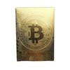 Rich Life Style Bitcoin Waterproof Gold Playing Cards with Commemorative Bitcoin Encased in Protective Plastic