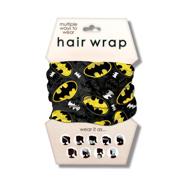 Spoontiques Hair and Face Wraps - Multifunctional Bandanna - Headband - Scarf - Neck Gaiter- Balaclava - Batman