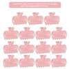 Haosie 15PCS Hot Roller Clips, Curler Claw Clips for Girls Women, Hair Section Fixing Clamps, Holding Hairdressing Tool for Long and Medium Hair (Pink)