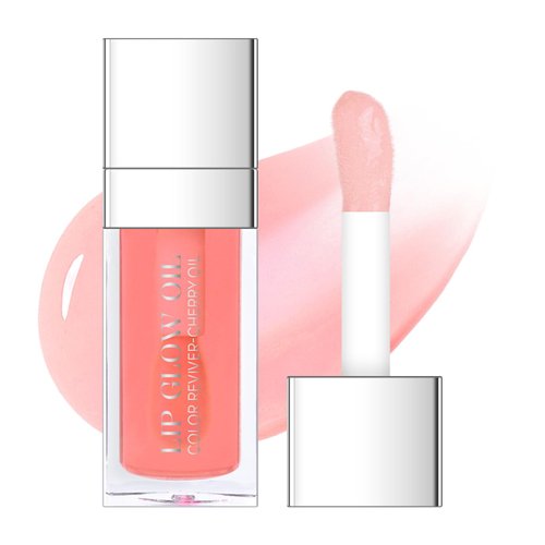 FREEORR Hydrating Lip Glow Oil, Plumping Moisturizing Lip Oil Gloss, Smooth Lip Lines Plump Lip,T...