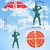 Manmel 40PCS Parachute Toy, Outdoor Flying Toy for Kids 3 4 5 6 7 8 9, Mini Paratroopers Army Parachute Flying Throwing Outside Toys for Toddlers, Boys, Girls, Party Favors, Goodie Bag Stuffers