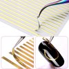 Gold Rose 3D Nail Sticker Curve Stripe Lines Nails Stickers Adhesive Striping Tape Nail Art Stickers Decals Rose Gold Silver 3pc Nail Stickers Striping Tape Nail Art Stickers Decals