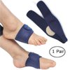 Arch Support Elastic Bandage, 2pcs Orthotic Insole Sleeves Metatarsal Pad Compression Brace Wraps, Plantar Fasciitis Flatfoot Heel Spurs Arch Pain Relief No-Slip Foot Pad