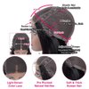 Deep Wave Lace Front Wigs Human Hair Wigs for Black Women Curly Human Hair Wigs Wet and Wavy Lace Front Wig Human Hair Glueless Wigs Human Hair with Baby Hair 150% Density(Natural Color, 18 Inch)