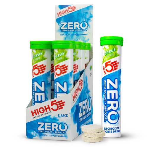 HIGH5 Zero Active Hydration Drink Tabs - 8 x 20 Tablet Tube, Citrus