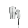 Conair 1875 Watt Compact Dual Voltage Travel Hair Dryer with Folding Handle, Grey