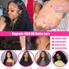 JTMMP 18 Inch Deep Wave Lace Front Wigs Human Hair Pre Plucked 13x6 HD Transparent Lace Frontal Wigs Human Hair 200% Density Deep Curly Glueless Wigs Human Hair for Women