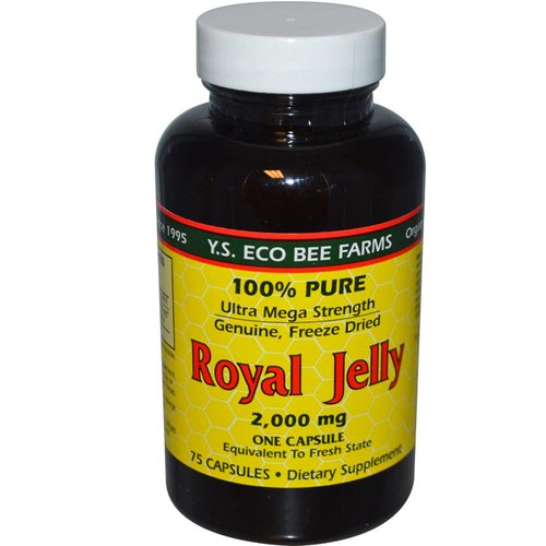 YS BEE Farms Royal Jelly 2000 Mg, 75 CT