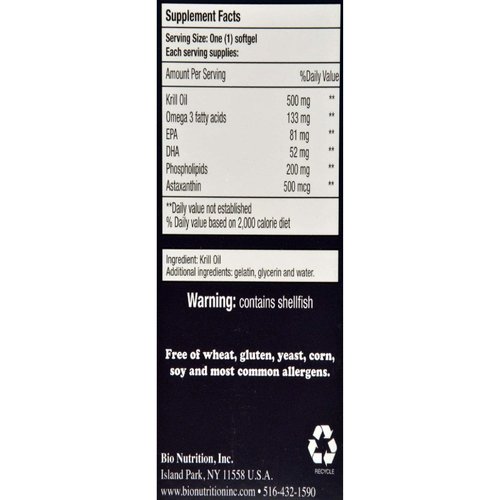 Bio Nutrition Krill Soft Gels, 45 Count