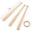 Honoson Baseball Stand Baseball Holders for Balls Display Wooden Baseball Bat Display Stand Holder Display Baseball Centerpieces for Tables for Kids and Sports Lover(1 Pack)