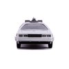 Jada Delorean DMC (Time Machine) Silver Back to The Future Part II (1989) Movie Hollywood Rides Series 1/32 Diecast Model Car
