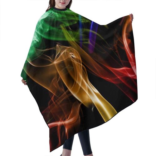 Colorful Smoke Barber Cape Haircut Capes Salon Hair Cutting Capes Personalized Apron Hairstylist Hairdressing Cape 55 X 66 in