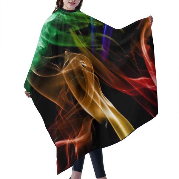 Colorful Smoke Barber Cape Haircut Capes Salon Hair Cutting Capes Personalized Apron Hairstylist Hairdressing Cape 55 X 66 in