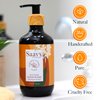 Saavy Naturals Sweet Orange Liquid Hand Soap - Moisturizing Formula with Aloe Vera, Shea Butter, and Orange Peel Oil - 12 Fl Oz, 2 Pack