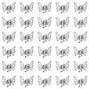 Wecoe 30pcs Small Butterfly Hair Clips Mini Claw Clips Cute Silver Hair Clips Metal Decorative Tiny Hair Clips Halloween Hair Accessories Women Gift
