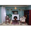iLAND Dollhouse Furniture and Accessories of Dollhouse Fireplace on 1/12 Scale w/Fire Light & Firewood Rack & Fireplace Tool Kit (Neoclassical 4pcs)