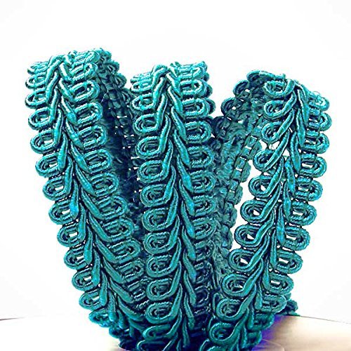 Turquoise Gimp Braid Trim 3/8" X 10 Yards