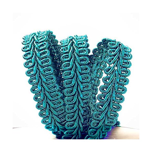 Turquoise Gimp Braid Trim 3/8" X 10 Yards