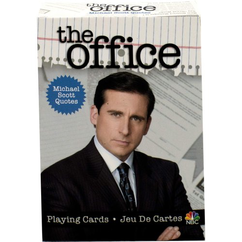 AQUARIUS The Office Michael Quotes Playing Cards - Michael Themed Deck of Cards for Your Favorite Card Games - Officially Licensed The Office Merchandise & Collectibles