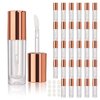COSIDEA 30pcs 2.5ml Round Rose gold empty lip gloss tubes bulk with wand lipgloss bottle containers wholesale