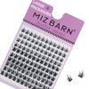 MIZ BARN False Eyelashes 120pcs C Curl Lash Clusters, 11-13mm Natural Individual Lashes Wispy Lashes For Beginners Perfect DIY Eyelash Extensions For Flawless Looks(C-11-13mm MIX)(demon)