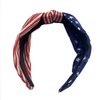 American Flag Knotted Headband,4th of July Headband,Red White Blue Patriotic USA Bow Knotted Wide Headband Yoga Hair Band Hair Hoops,for Women Girls Gift,4th of July Decorations,Independence Day