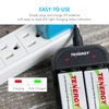 Tenergy TN141 2 Bay 9V Smart Charger with 4 pcs Centura Low Self-Discharge 9V NiMH Rechargeable Batteries