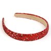Glitter Headbands for Girls Women Non Slip Fancy Girls Headband, Sparkle Kids Headbands Cute Head Band for Girl’s Hair, Girls Hair Accessories for Birthday Party Favors, Christmas Red Sequin Headband