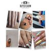 7 Sheets Nail Striping Tape Metallic Lines French Tip Manicure Strip Adhesive Holographic Foil Design Gold Sticker Decals for Nail Art