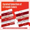 MEFA Red Gel Nail Polish Set 6 Colors, Red White Glitter Shades Sparkle Silver Champagne Love Times Tones Spring Nail Art Design at Home Manicure DIY Kit Gifts for Women Girl