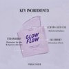 PINKWONDER GLOWFLOW Lavenberry Glass Skin Hydrogel Mask (1EA), Nourishing Facial Sheet Mask for Dry Skin, Hydrating and Glowing Skin, Blueberry Extract and Jojoba Oil, Antioxidants