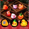 Sotiff 12 Pack Christmas Rubber Ducks Light Up Ducks Toddler Stocking Stuffers Christmas Bath Toys Christmas Ducks for Kids Toddlers Boys Girls Sensory Toy Birthday Gift Party Favor